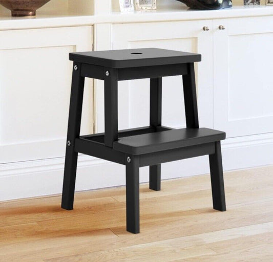 Wooden Step Stool for Adults with 400Lb, Wood Step Stool,Adults Step Stool, Step