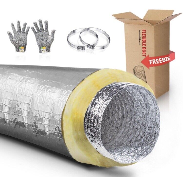 7 Inch 25 Feet Insulated Flexible Duct R4.2,7