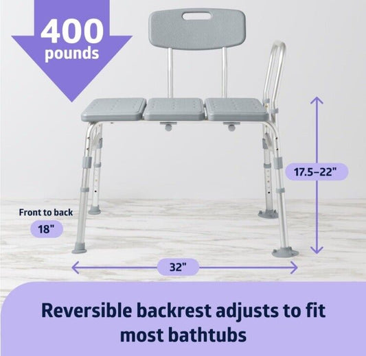 Transfer Bench Bathtubs Showers Adjustable Shower Bench Bath Seat Seniors Adults