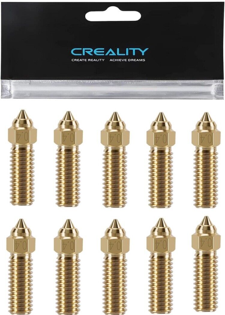 3D Printer 10PCS High Speed 0.4mm Nozzles Kit for K1, K1 Max, Ender 3 V3