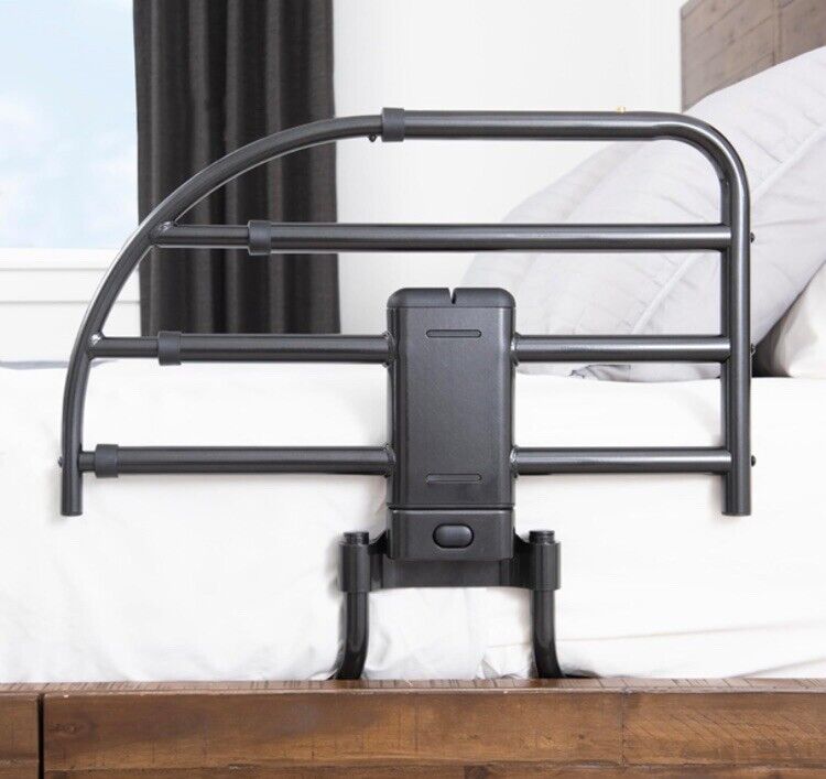 Able Life Click-N-Go Extendable Bed Rail, Removable Bed Handle for Elderly